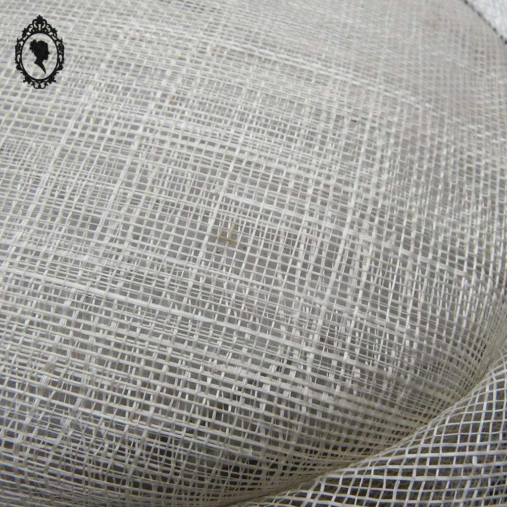 Chic Chapeau femme cérémonie beige noir Joa Nell en sisal NEUF Taille S Vintage