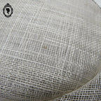 Chic Chapeau femme cérémonie beige noir Joa Nell en sisal NEUF Taille S Vintage