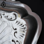 Ensemble pelle et brosse ramasse miettes en métal argenté ancien