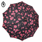 Parapluie fleuri rouge noir Nail Europ collection vintage