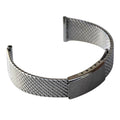 Bracelet de montre maille métallique argenté stainless steel vintage neuf attache 18 mm