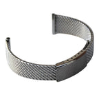 Bracelet de montre maille métallique argenté stainless steel vintage neuf attache 18 mm
