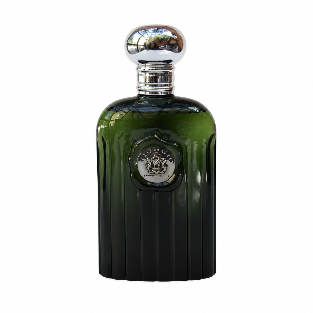 Grand flacon factice Giorgio Beverly Hills For Men en verre vert — 30 cm