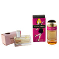 Lot de 2 miniatures Prada & Prada Candy – Eau de parfum 7 ml chacune avec boîtes