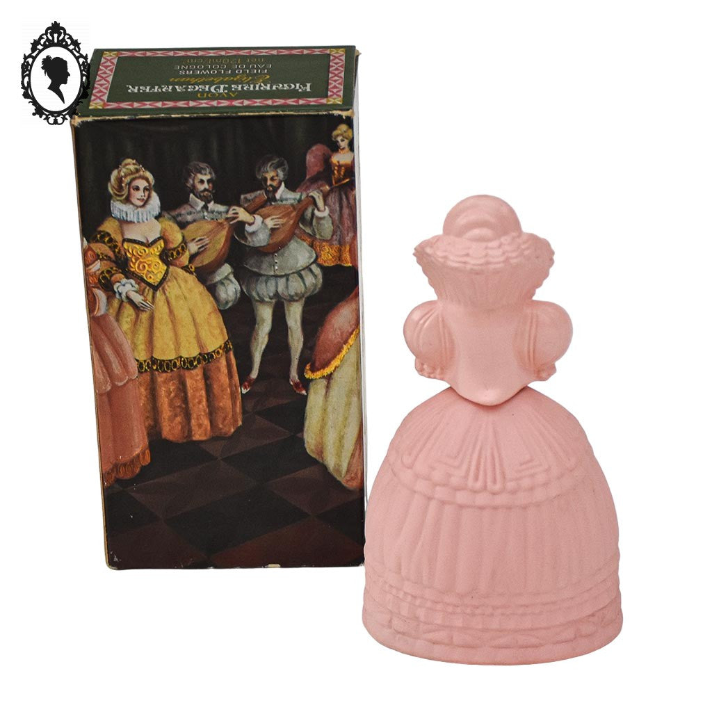 Avon flacon figurine dame élégante rose Decanter Elizabethan 120 ml collection vintage