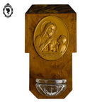 Bénitier christ Panis Vitaé en bois vintage