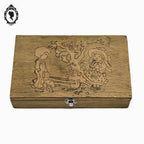 Boite en bois enfant vintage 26 x 15 cm vintage