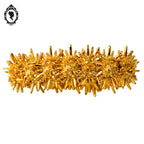 Bracelet jonc manchette articulé soleil doré Boucher vintage