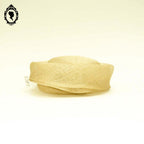 Chic Chapeau femme cérémonie beige clair naturel Joa Nell en sisal NEUF Taille S