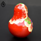 Culbuto fraise poupée Russe matriochka bois rouge