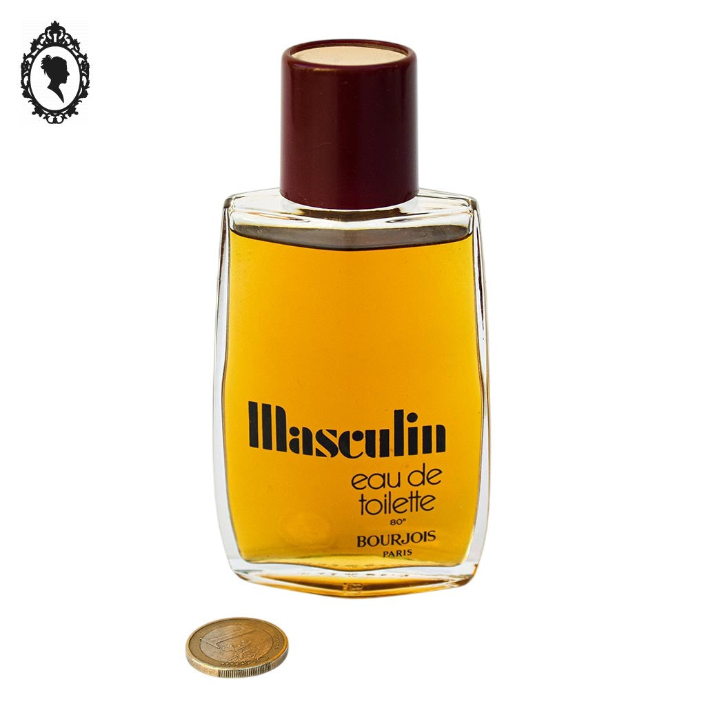 Flacon Masculin eau de toilette Bourjois Paris 100 ml collection parfum vintage