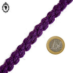 Galon laine prune violet L 1 cm passementerie vintage