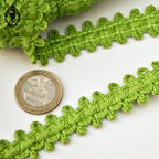 Galon vert L 1,7 cm 13 mètres passementerie mercerie vintage pop