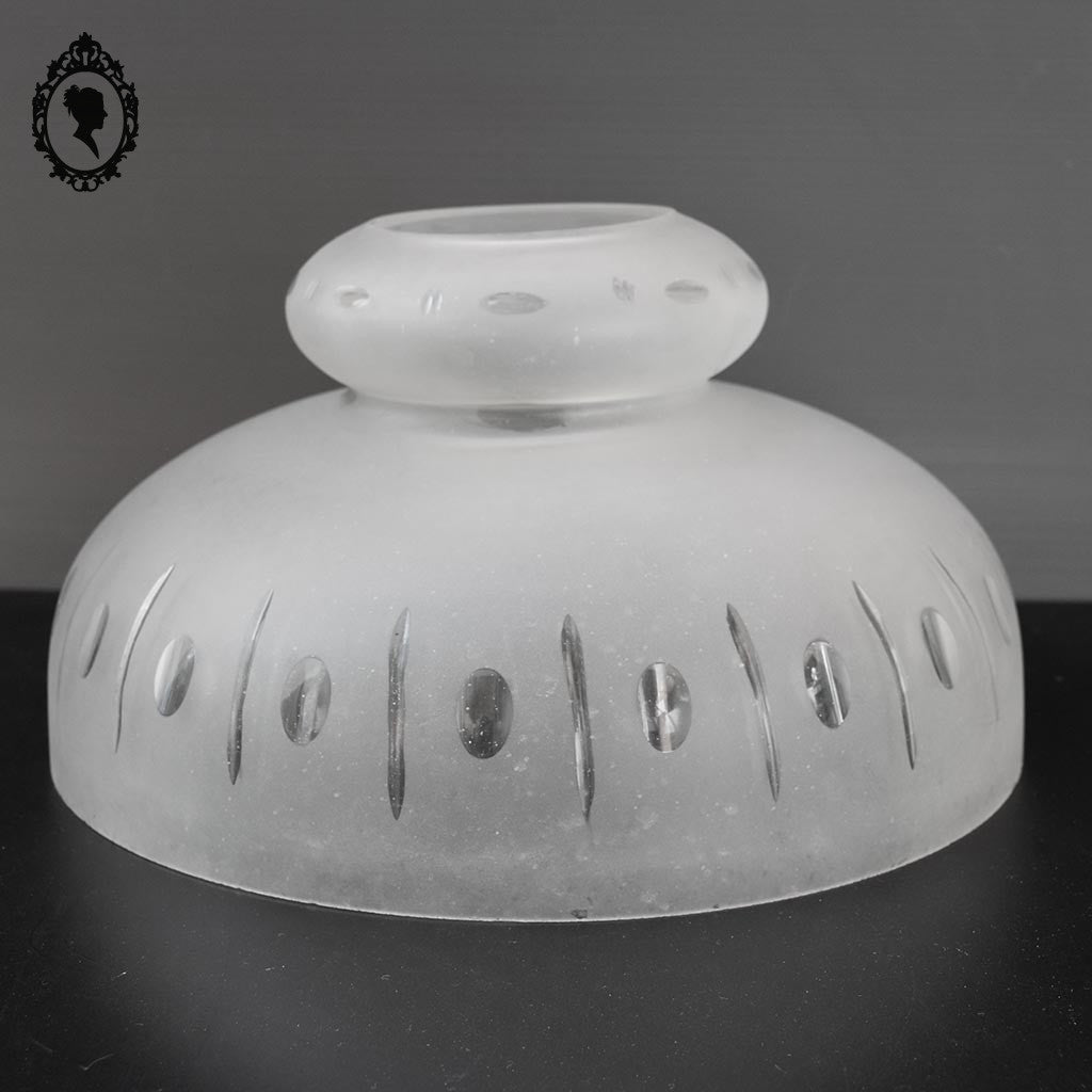 Globe abat jour seul rond verre mat Art déco pour suspension