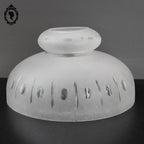 Globe abat jour seul rond verre mat Art déco pour suspension