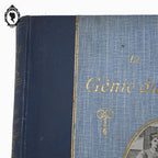 Livre bleu ancien Le Génie du Foyer de Jenny Lensia 1913