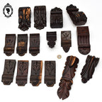 Lot 16 ornementations sculptures boiseries déco de meubles bois ancien