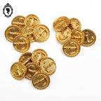 Lot 18 boutons doré relief ancre marine D 2,2 cm vintage