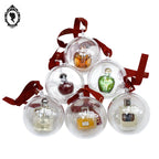 Lot 6 miniatures collection de parfum Christian Dior boules sapin CD