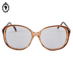 Lunette femme beige doré vintage