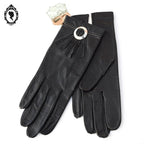 Magnifiques gants femme cuir souple noir T 6 1/2 - 6,5 vintages et neufs