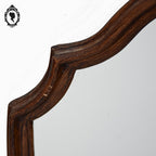 Miroir glace cadre baroque chantourné forme écusson année 50 60 H 55 cm vintage