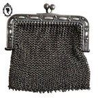 Porte monnaie bourse en maille argent XIX ancien