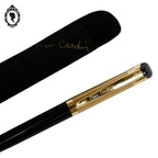 Stylo à bille collection Pierre Cardin chic noir et doré vintage