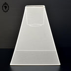 Abat-jour pyramide base carrée tissu beige pour suspension plafonnier neuf