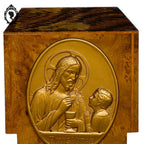 Bénitier christ Panis Vitaé en bois vintage