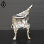 Boite ou coffret à bijoux métal argenté forme commode 1 tiroir ancienne