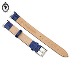 Bracelet de montre bleu femme cuir croco 12 mm ML Genuine leather vintage neuf