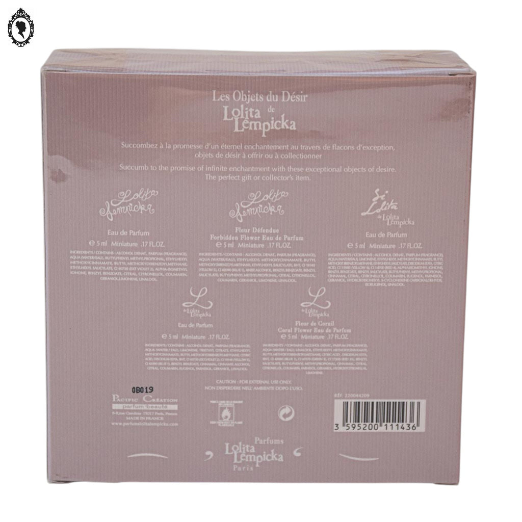 Coffret 5 miniatures parfums Lolita Lempicka collection 2009 neuf