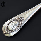 Cuillère à sucre saupoudreuse ou couvert ajouré en métal argent Christofle