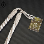 Embrasse corde beige satiné simple passementerie attache pour rideau style Houles neuf