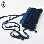 Galon bleu marine effet pailleté L 1,2 cm 12 m passementerie vintage pop