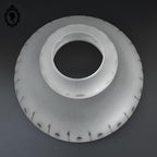 Globe abat jour seul rond verre mat Art déco pour suspension