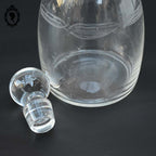 Jolie carafe ou flacon verre bouchon boule de verre simple et chic