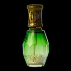 Lampe style berger collection Lusac Paris verte verre ou cristal multi-facette ancienne