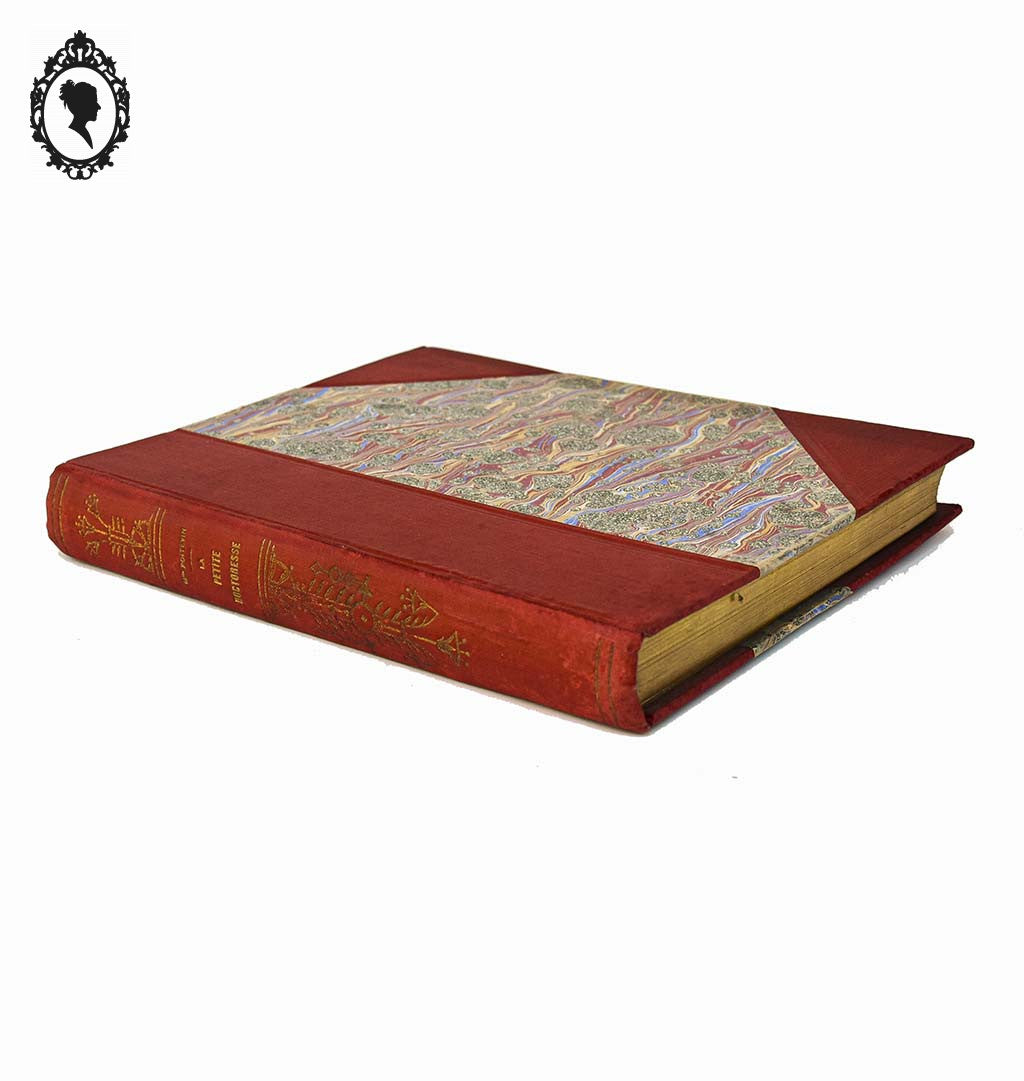 Livre charmant ancien La petite doctoresse Nelly rouge de prix en 1915