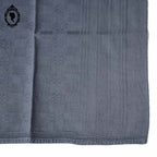 Lot 10 serviettes de table damassées ou torchons gris linge ancien 58 x 65 cm