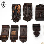 Lot 16 ornementations sculptures boiseries déco de meubles bois ancien