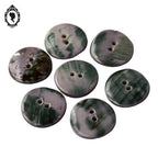 Lot 7 boutons violet parme en nacre rond ancien vintage D 2,2 cm