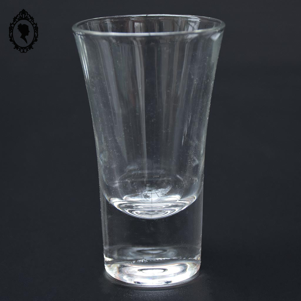 Lot 9 verres en verre épais shot liqueur digestif vintage