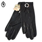 Magnifiques gants femme cuir souple noir T 6 1/2 - 6,5 vintages et neufs