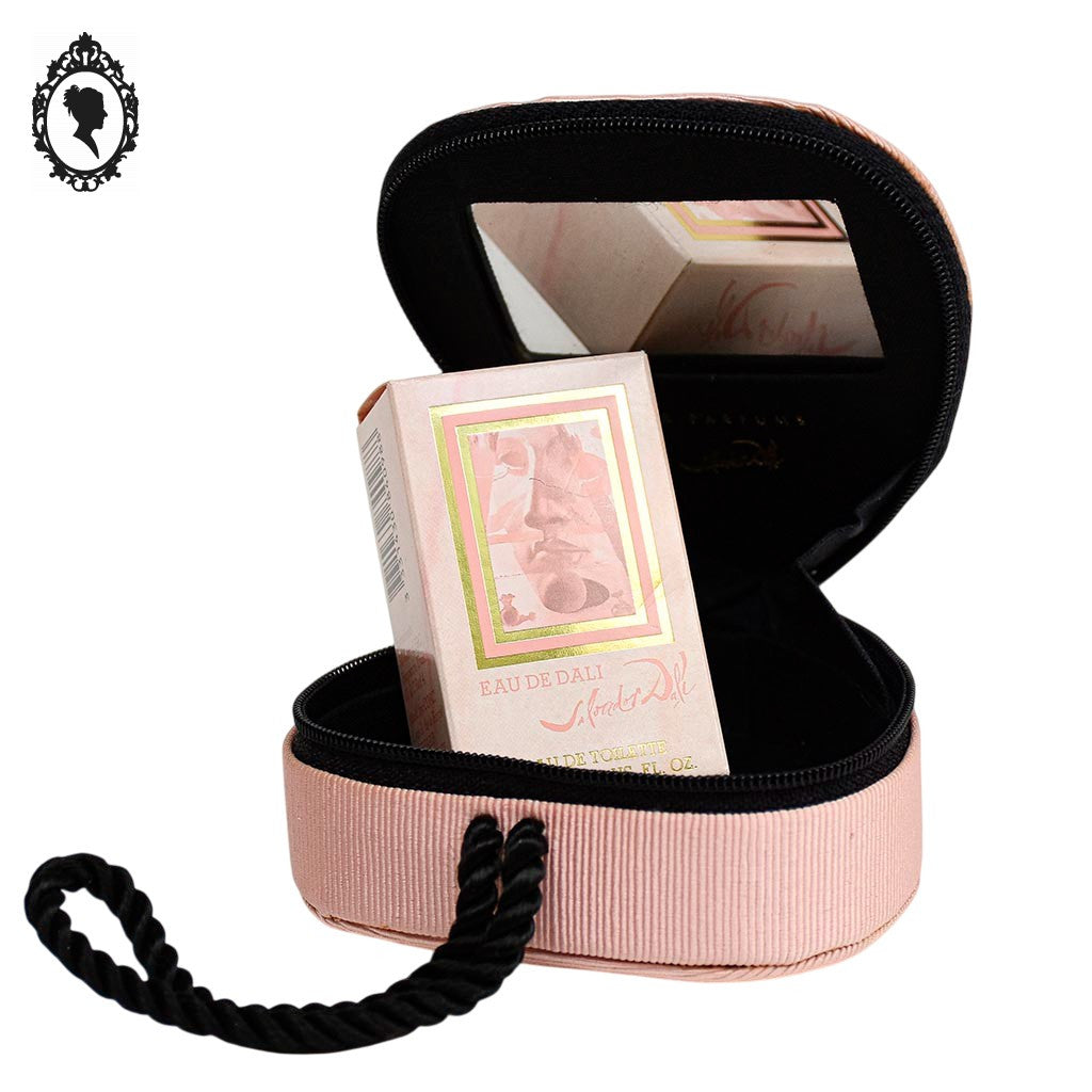 Miniature de parfum Eau de Dali de Salvador Dali boite écrin cœur rose