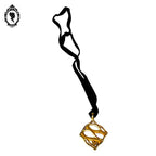 Pendentif Lanvin Paris doré bijoux vintage