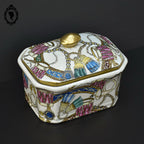 Rare terrine porcelaine passementerie tambour corne de chasse asiatique ancienne ART D’ASIE