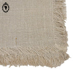 Service nappe et 10 serviettes à thé café lin broderie bucolique fleurie vintage