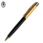 Stylo à bille collection Pierre Cardin chic noir et doré vintage